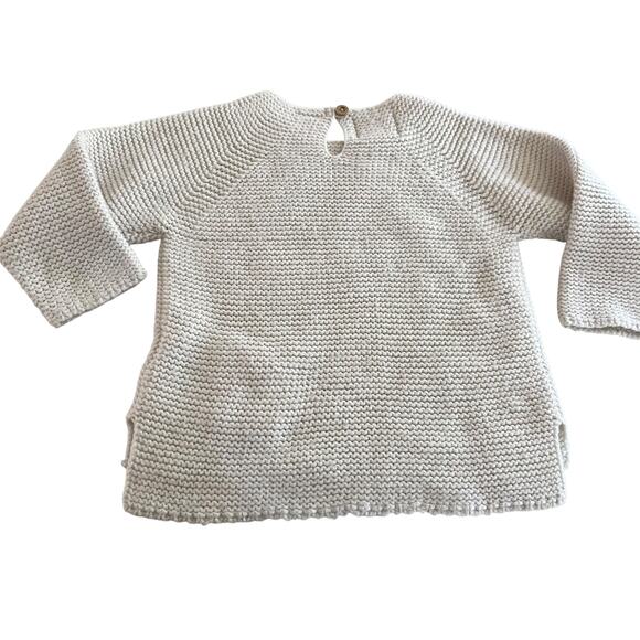 Zara Girls Cream Pearl Knit Sweater size 18-24 months - Picture 3 of 5